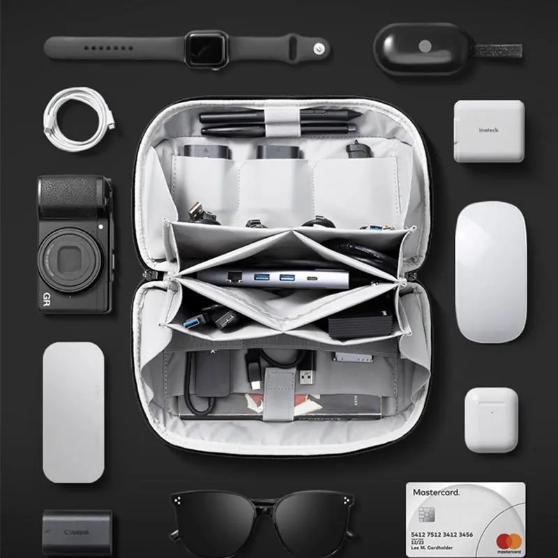 Travel Organizer Men - Multifunctional Digital Accessories Bag Upgraded Waterproof