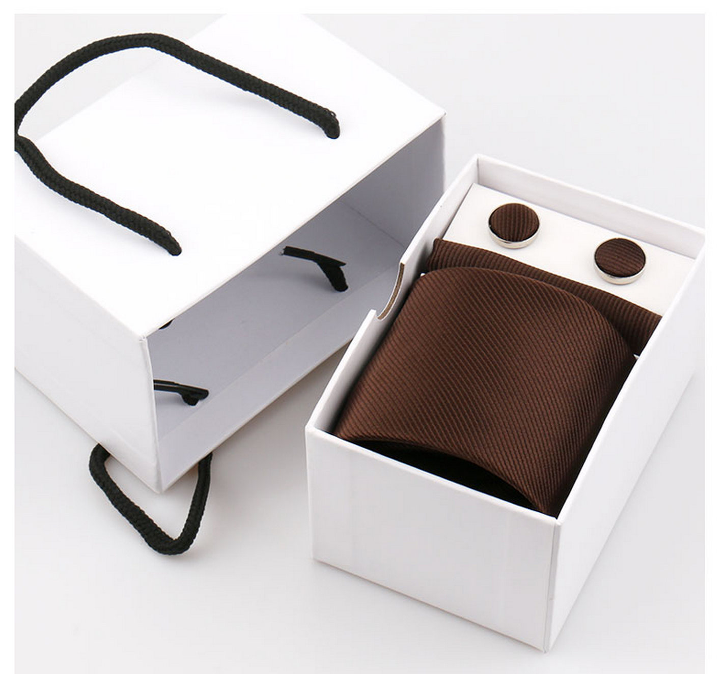 Elegant Men Tie Set 7.5CM Soli - Neck Tie Set Box recension och pris