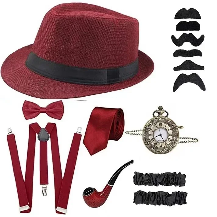 Men Party Props 1920S Theme Co - Men'S Accessories In The 1920S recension och pris