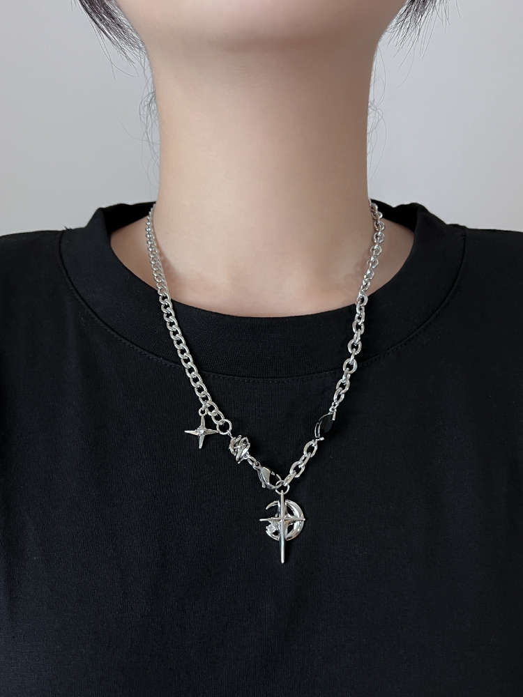 2023 Korean Fashion Goth Punk  - Men Accessories Neck Chain recension och pris