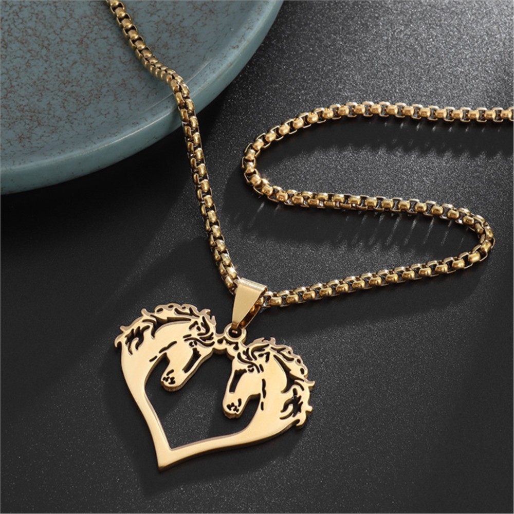Hiphop Hollowed Out Horses Pen - Men Accessories Neck Chain recension och pris