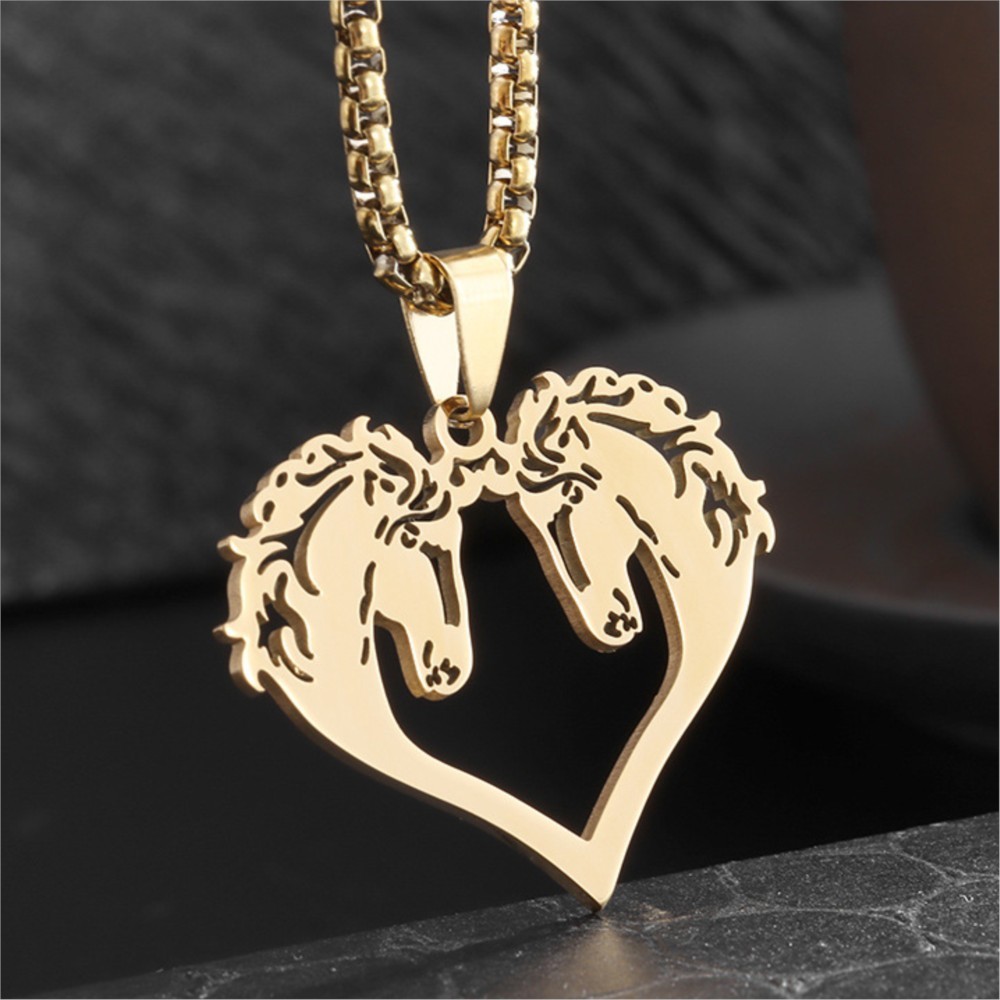 Hiphop Hollowed Out Horses Pen - Men Accessories Neck Chain recension och pris