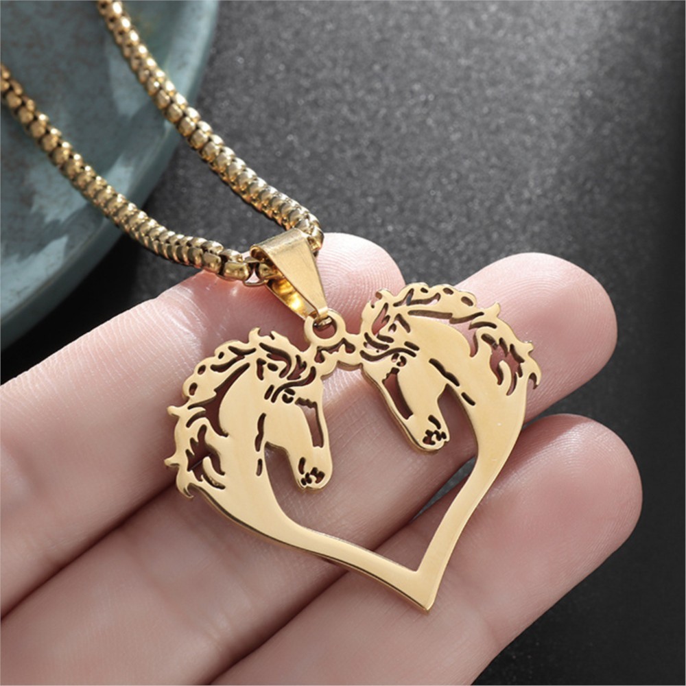 Hiphop Hollowed Out Horses Pen - Men Accessories Neck Chain recension och pris