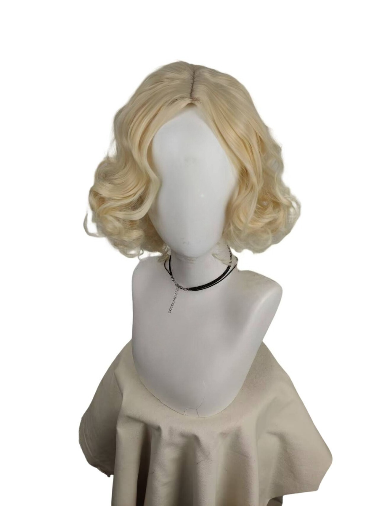 Short Platinum Blonde Curly Wi - Men'S Accessories In The 1920S recension och pris